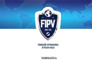 pelotaris jugar representando euskadi