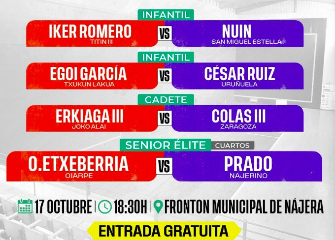 nájera abre cuatro medio